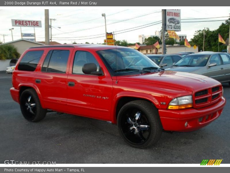Flame Red / Mist Gray 2000 Dodge Durango R/T 4x4