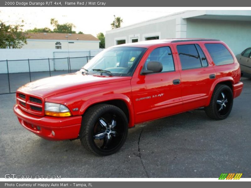 Flame Red / Mist Gray 2000 Dodge Durango R/T 4x4