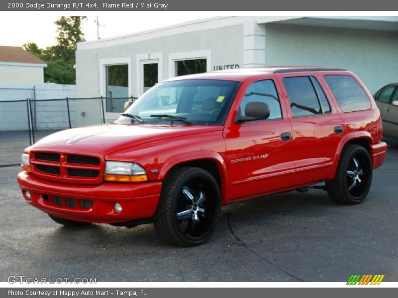 Flame Red / Mist Gray 2000 Dodge Durango R/T 4x4