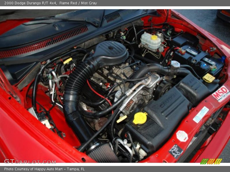Flame Red / Mist Gray 2000 Dodge Durango R/T 4x4