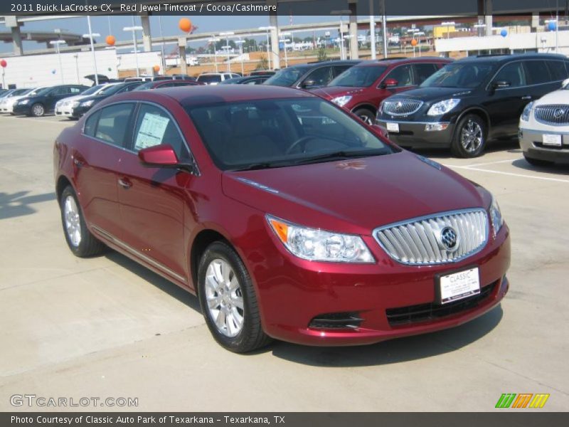 Red Jewel Tintcoat / Cocoa/Cashmere 2011 Buick LaCrosse CX