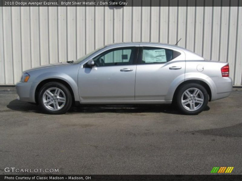 Bright Silver Metallic / Dark Slate Gray 2010 Dodge Avenger Express