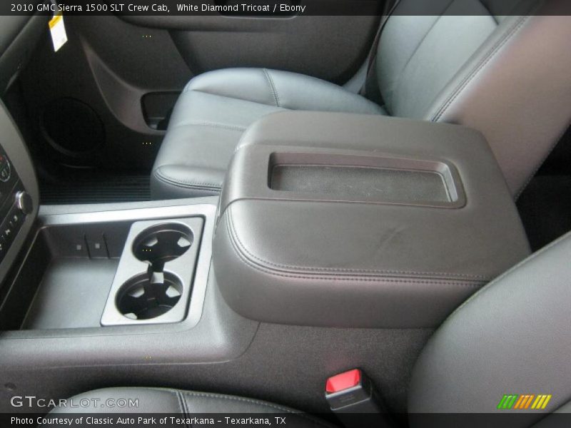 White Diamond Tricoat / Ebony 2010 GMC Sierra 1500 SLT Crew Cab