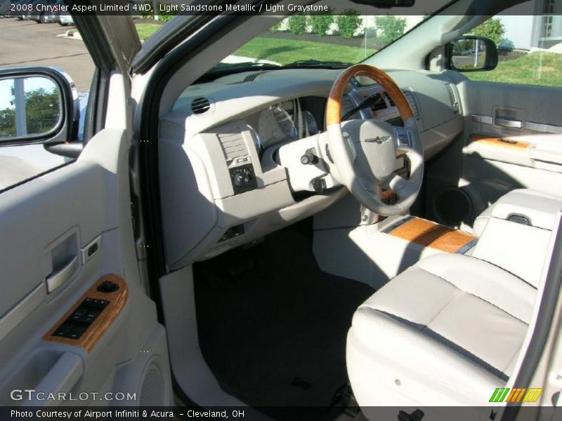 Light Sandstone Metallic / Light Graystone 2008 Chrysler Aspen Limited 4WD