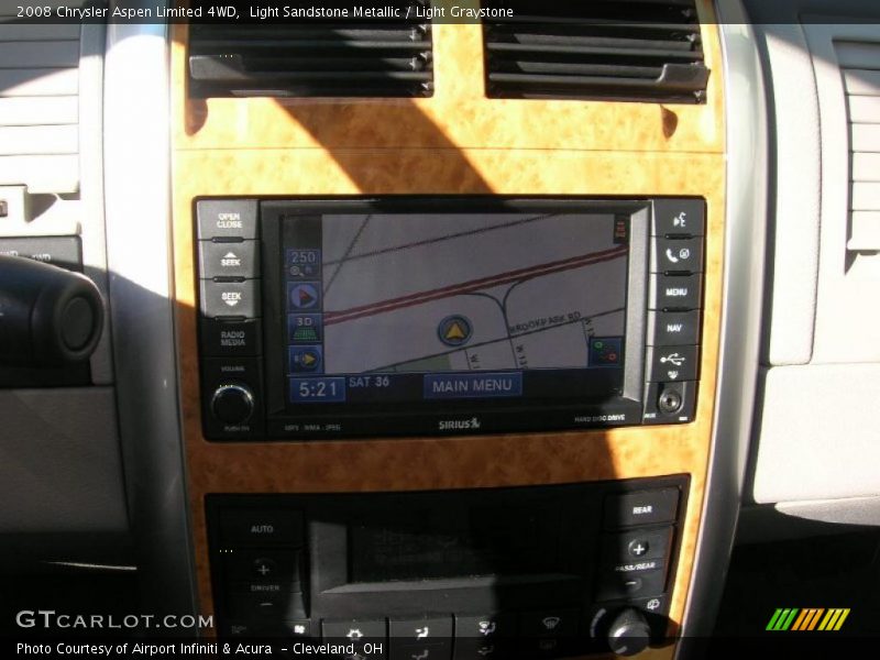 Light Sandstone Metallic / Light Graystone 2008 Chrysler Aspen Limited 4WD