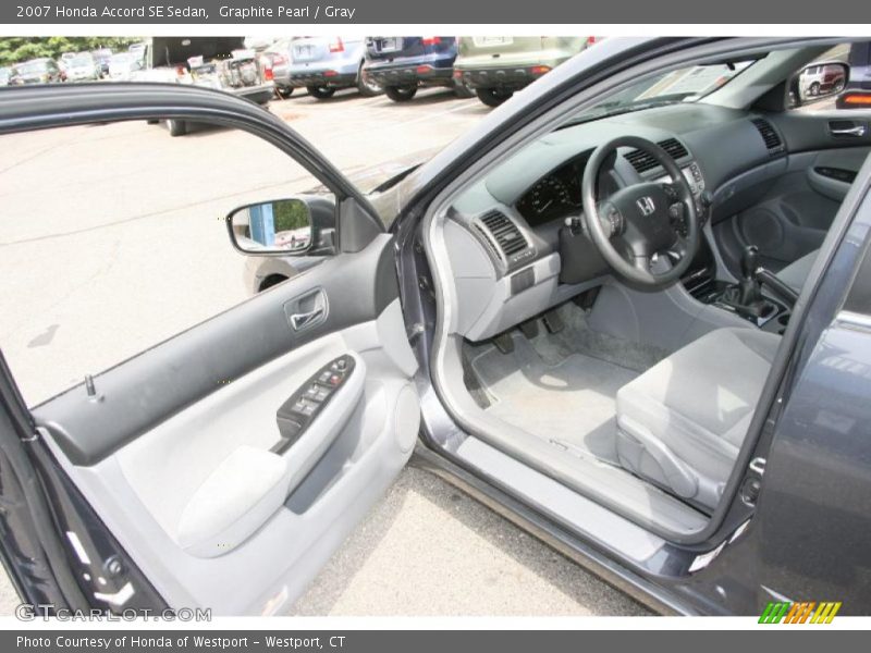 Graphite Pearl / Gray 2007 Honda Accord SE Sedan