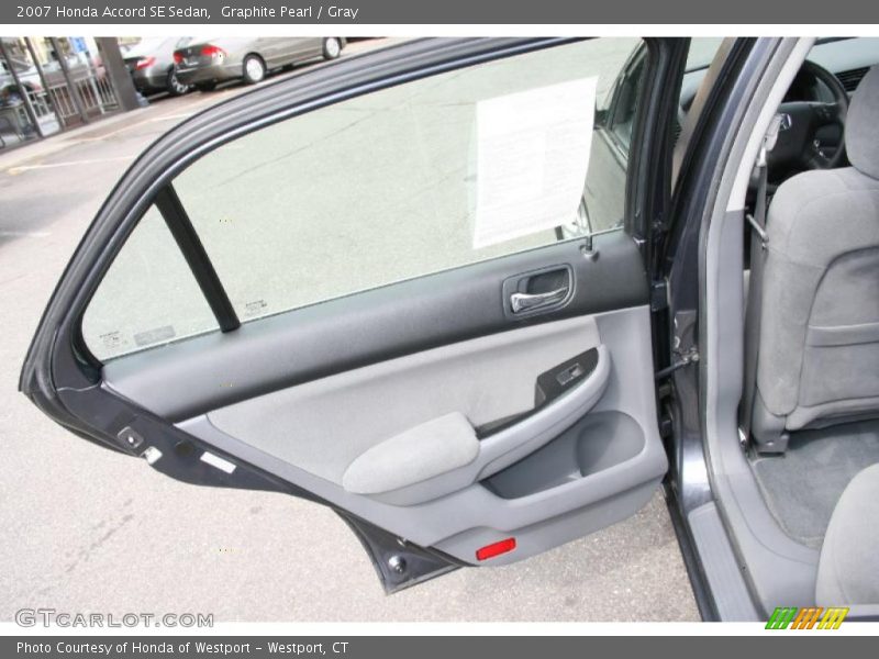 Graphite Pearl / Gray 2007 Honda Accord SE Sedan