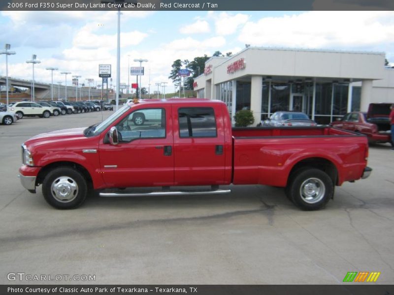 Red Clearcoat / Tan 2006 Ford F350 Super Duty Lariat Crew Cab Dually