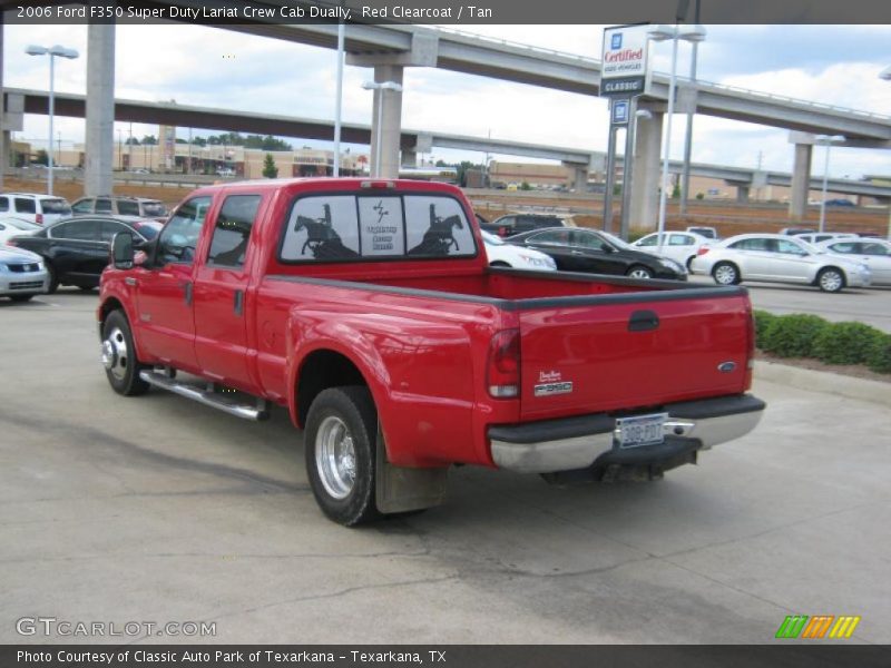 Red Clearcoat / Tan 2006 Ford F350 Super Duty Lariat Crew Cab Dually