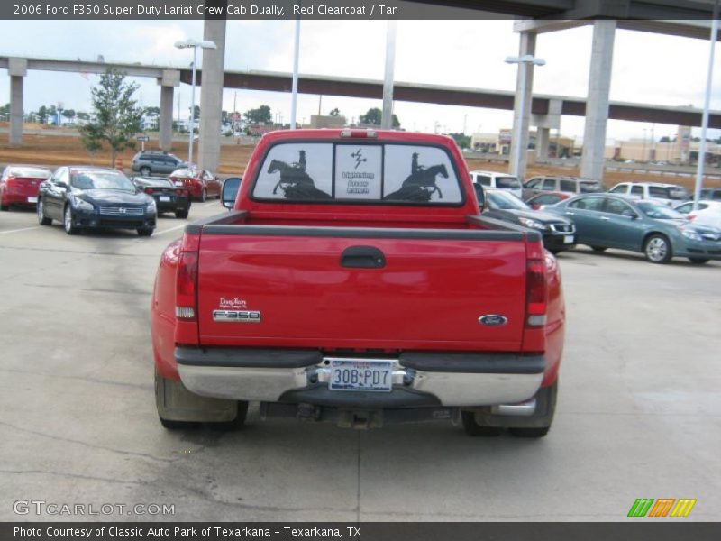 Red Clearcoat / Tan 2006 Ford F350 Super Duty Lariat Crew Cab Dually
