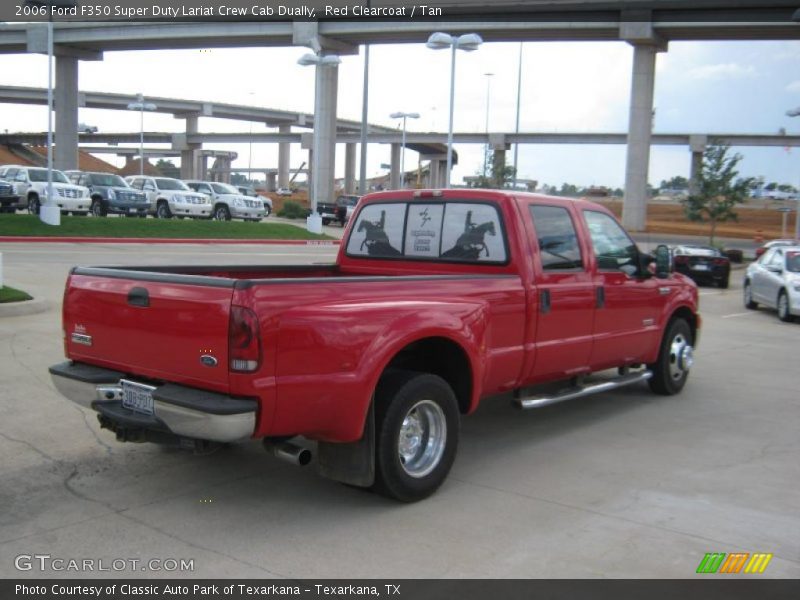 Red Clearcoat / Tan 2006 Ford F350 Super Duty Lariat Crew Cab Dually
