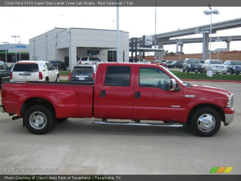 Red Clearcoat / Tan 2006 Ford F350 Super Duty Lariat Crew Cab Dually