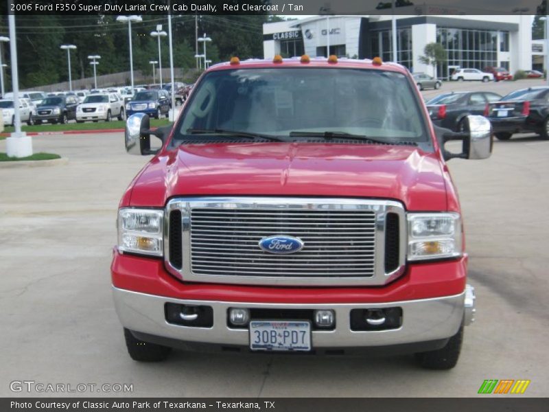 Red Clearcoat / Tan 2006 Ford F350 Super Duty Lariat Crew Cab Dually