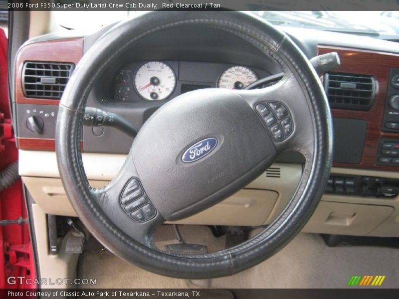 Red Clearcoat / Tan 2006 Ford F350 Super Duty Lariat Crew Cab Dually