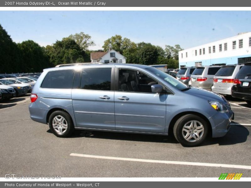 Ocean Mist Metallic / Gray 2007 Honda Odyssey EX-L