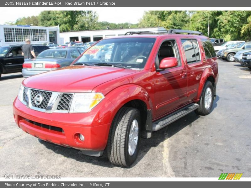 Red Brawn Pearl / Graphite 2005 Nissan Pathfinder LE 4x4