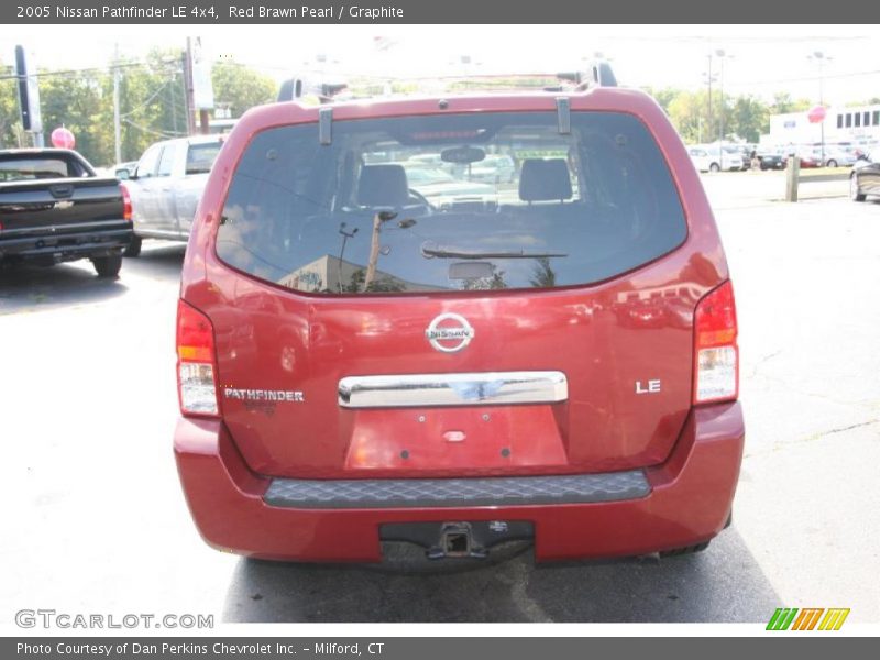 Red Brawn Pearl / Graphite 2005 Nissan Pathfinder LE 4x4
