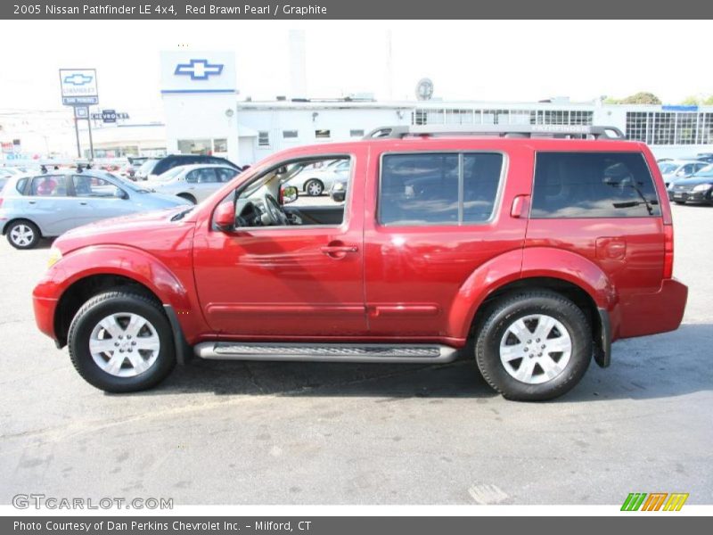 Red Brawn Pearl / Graphite 2005 Nissan Pathfinder LE 4x4
