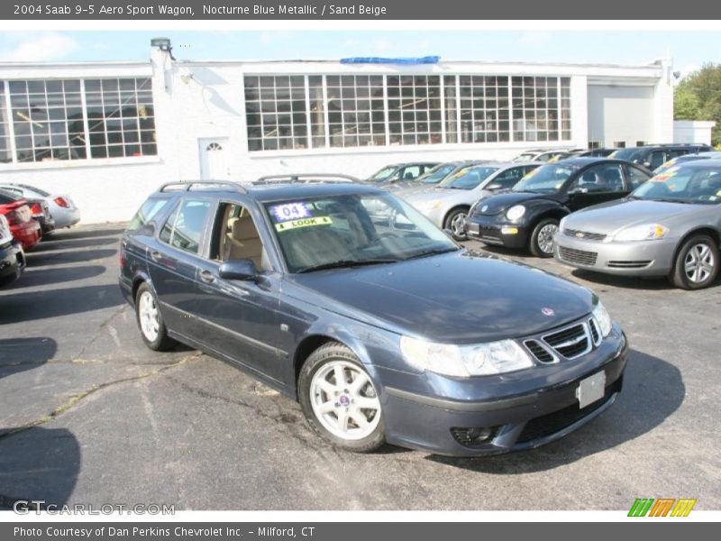 Nocturne Blue Metallic / Sand Beige 2004 Saab 9-5 Aero Sport Wagon