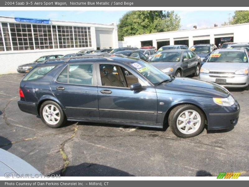 Nocturne Blue Metallic / Sand Beige 2004 Saab 9-5 Aero Sport Wagon