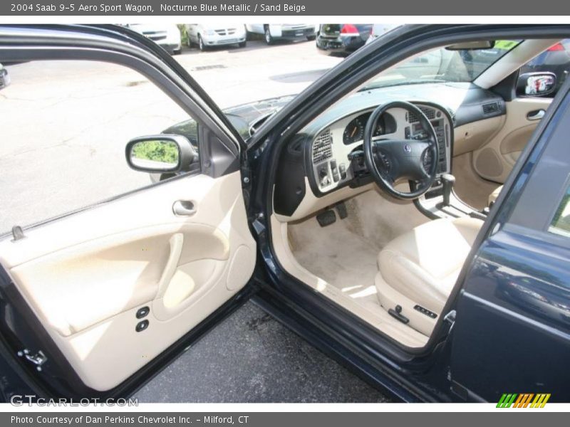 Nocturne Blue Metallic / Sand Beige 2004 Saab 9-5 Aero Sport Wagon