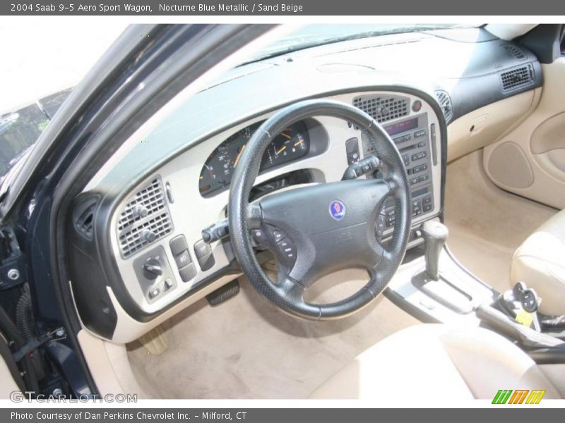 Nocturne Blue Metallic / Sand Beige 2004 Saab 9-5 Aero Sport Wagon