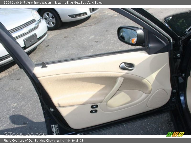 Nocturne Blue Metallic / Sand Beige 2004 Saab 9-5 Aero Sport Wagon