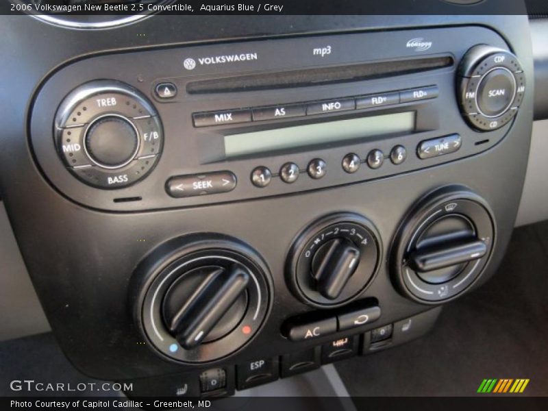 Aquarius Blue / Grey 2006 Volkswagen New Beetle 2.5 Convertible