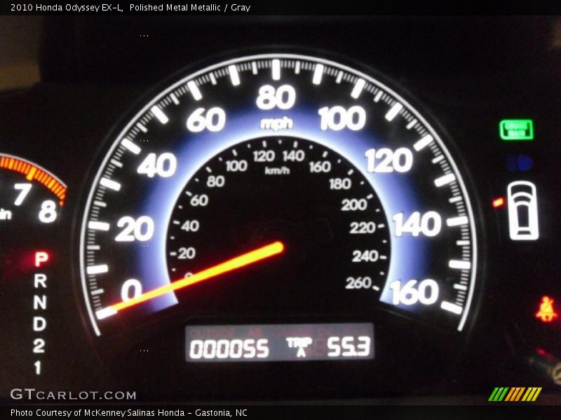 Polished Metal Metallic / Gray 2010 Honda Odyssey EX-L