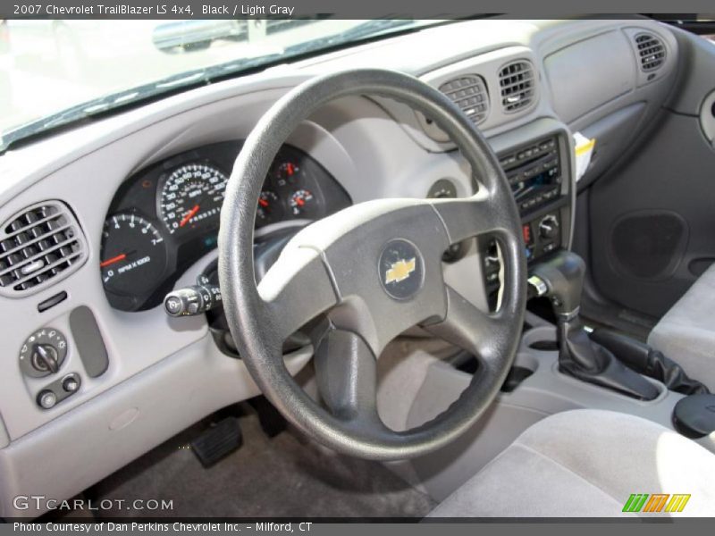 Black / Light Gray 2007 Chevrolet TrailBlazer LS 4x4