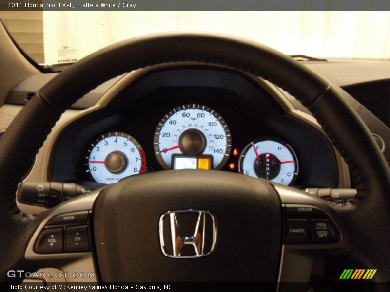 Taffeta White / Gray 2011 Honda Pilot EX-L