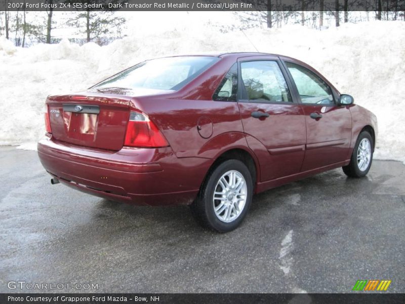 Dark Toreador Red Metallic / Charcoal/Light Flint 2007 Ford Focus ZX4 SES Sedan