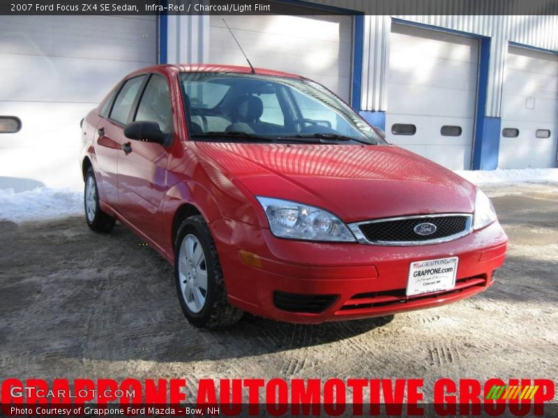 Infra-Red / Charcoal/Light Flint 2007 Ford Focus ZX4 SE Sedan