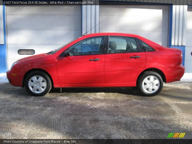 Infra-Red / Charcoal/Light Flint 2007 Ford Focus ZX4 SE Sedan