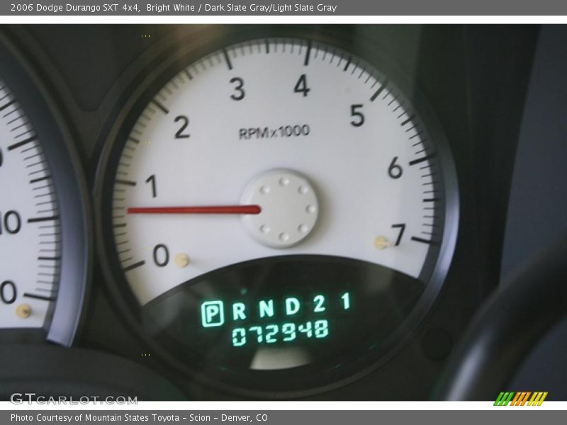Bright White / Dark Slate Gray/Light Slate Gray 2006 Dodge Durango SXT 4x4