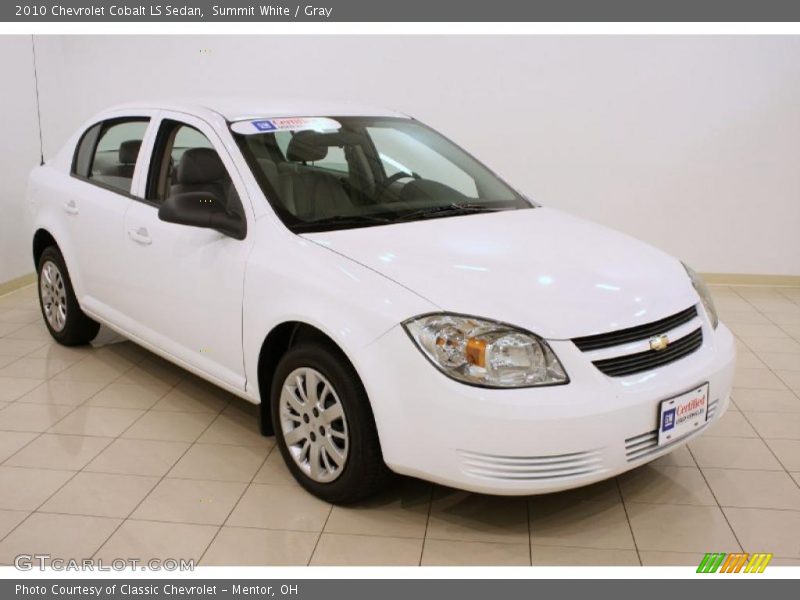 Summit White / Gray 2010 Chevrolet Cobalt LS Sedan