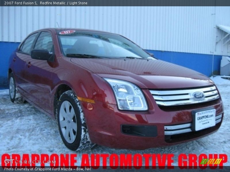 Redfire Metallic / Light Stone 2007 Ford Fusion S