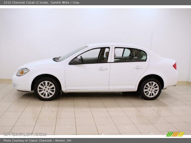Summit White / Gray 2010 Chevrolet Cobalt LS Sedan