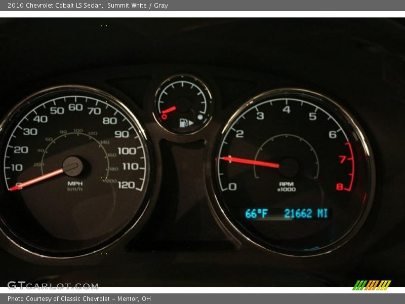 Summit White / Gray 2010 Chevrolet Cobalt LS Sedan
