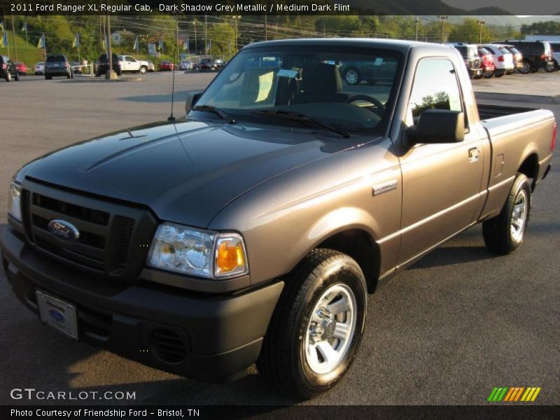 Dark Shadow Grey Metallic / Medium Dark Flint 2011 Ford Ranger XL Regular Cab