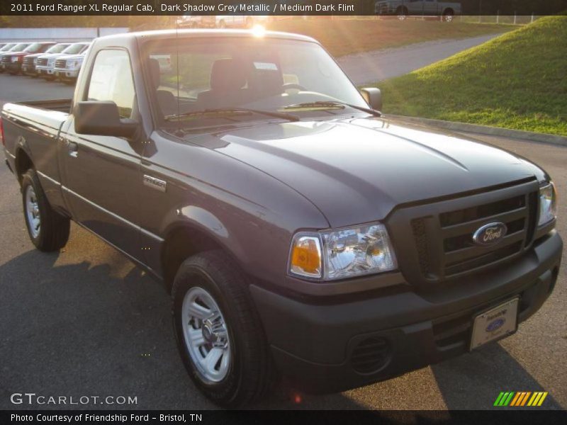 Dark Shadow Grey Metallic / Medium Dark Flint 2011 Ford Ranger XL Regular Cab