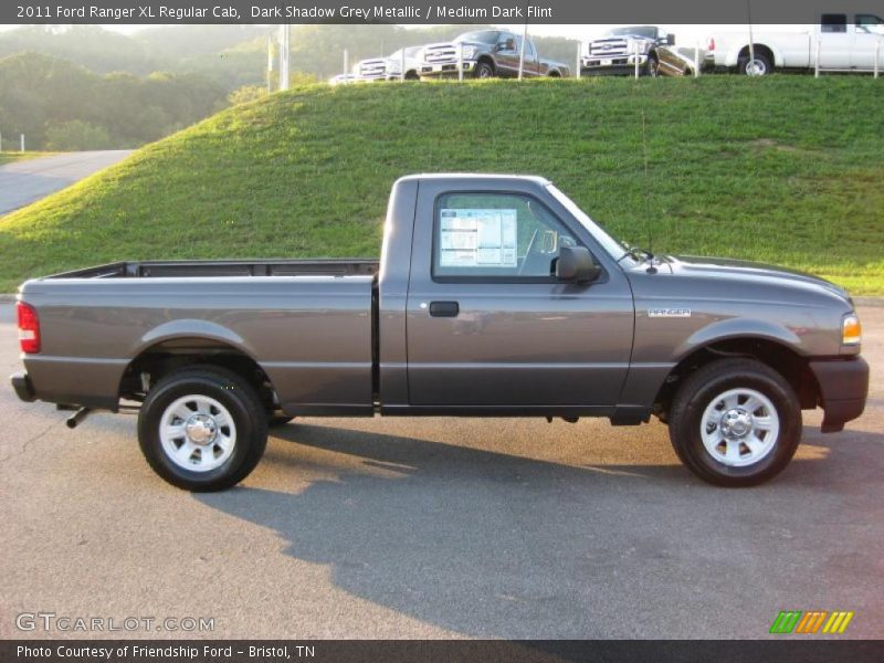 Dark Shadow Grey Metallic / Medium Dark Flint 2011 Ford Ranger XL Regular Cab