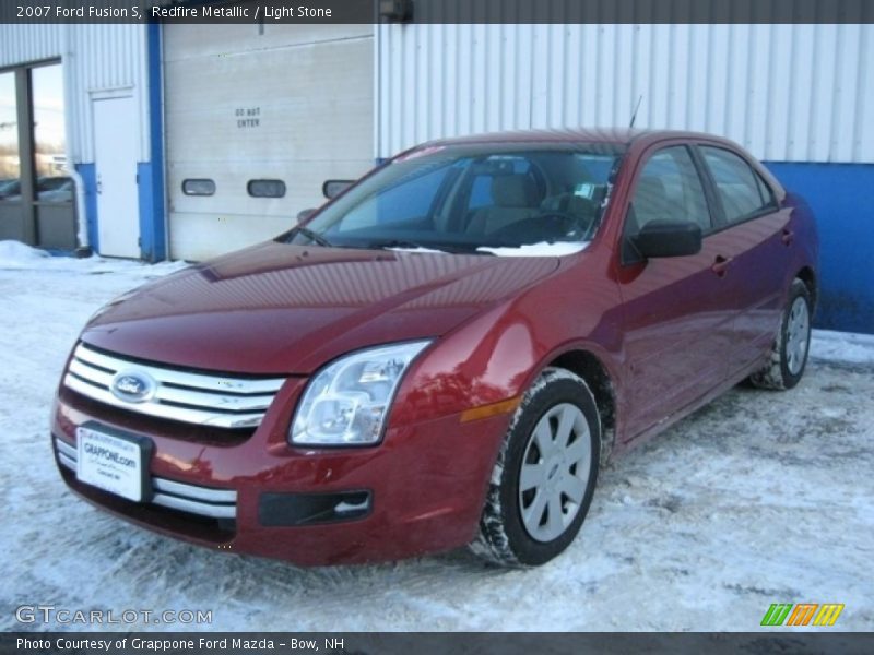 Redfire Metallic / Light Stone 2007 Ford Fusion S