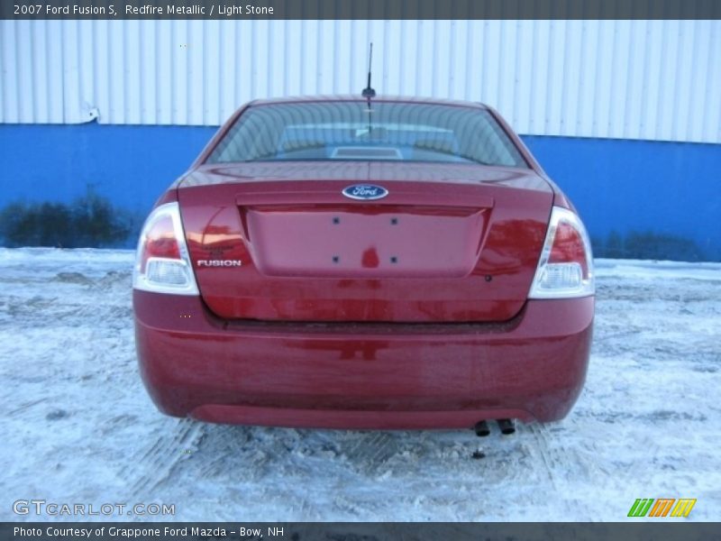 Redfire Metallic / Light Stone 2007 Ford Fusion S