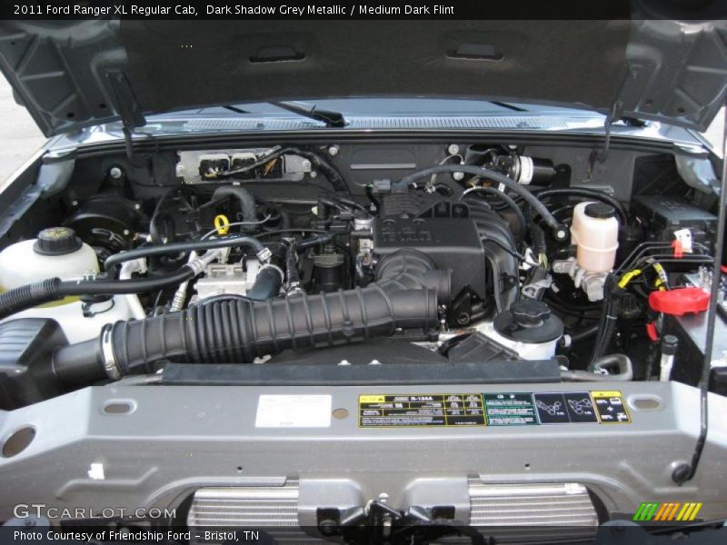 Dark Shadow Grey Metallic / Medium Dark Flint 2011 Ford Ranger XL Regular Cab