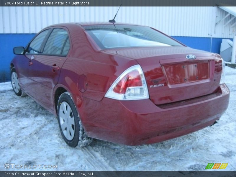 Redfire Metallic / Light Stone 2007 Ford Fusion S