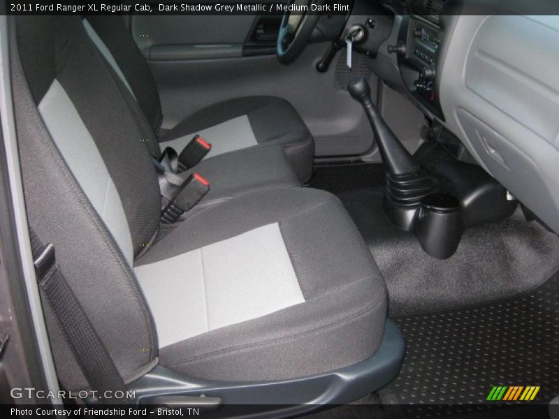 Dark Shadow Grey Metallic / Medium Dark Flint 2011 Ford Ranger XL Regular Cab