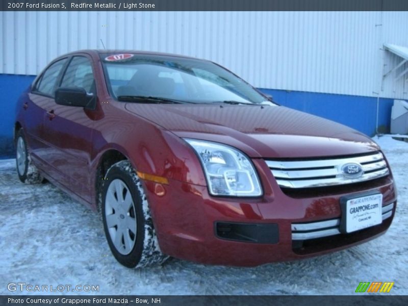 Redfire Metallic / Light Stone 2007 Ford Fusion S