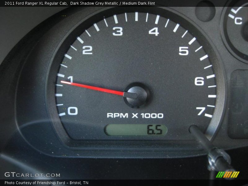 Dark Shadow Grey Metallic / Medium Dark Flint 2011 Ford Ranger XL Regular Cab