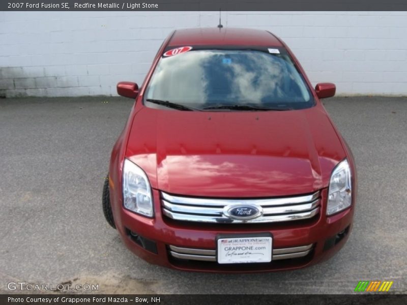 Redfire Metallic / Light Stone 2007 Ford Fusion SE